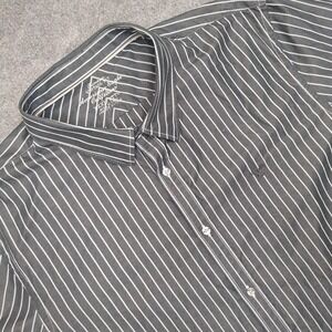 American Eagle Men's XXXL LT Tall Striped Button Down‎ Shirt Premium Vintage Fit